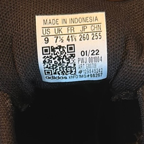 Adidas Black and White Running Shoes - Picture 6 of 6